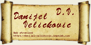 Danijel Veličković vizit kartica